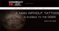 Desktop Screenshot of conspiracyinktattoos.com