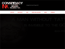 Tablet Screenshot of conspiracyinktattoos.com